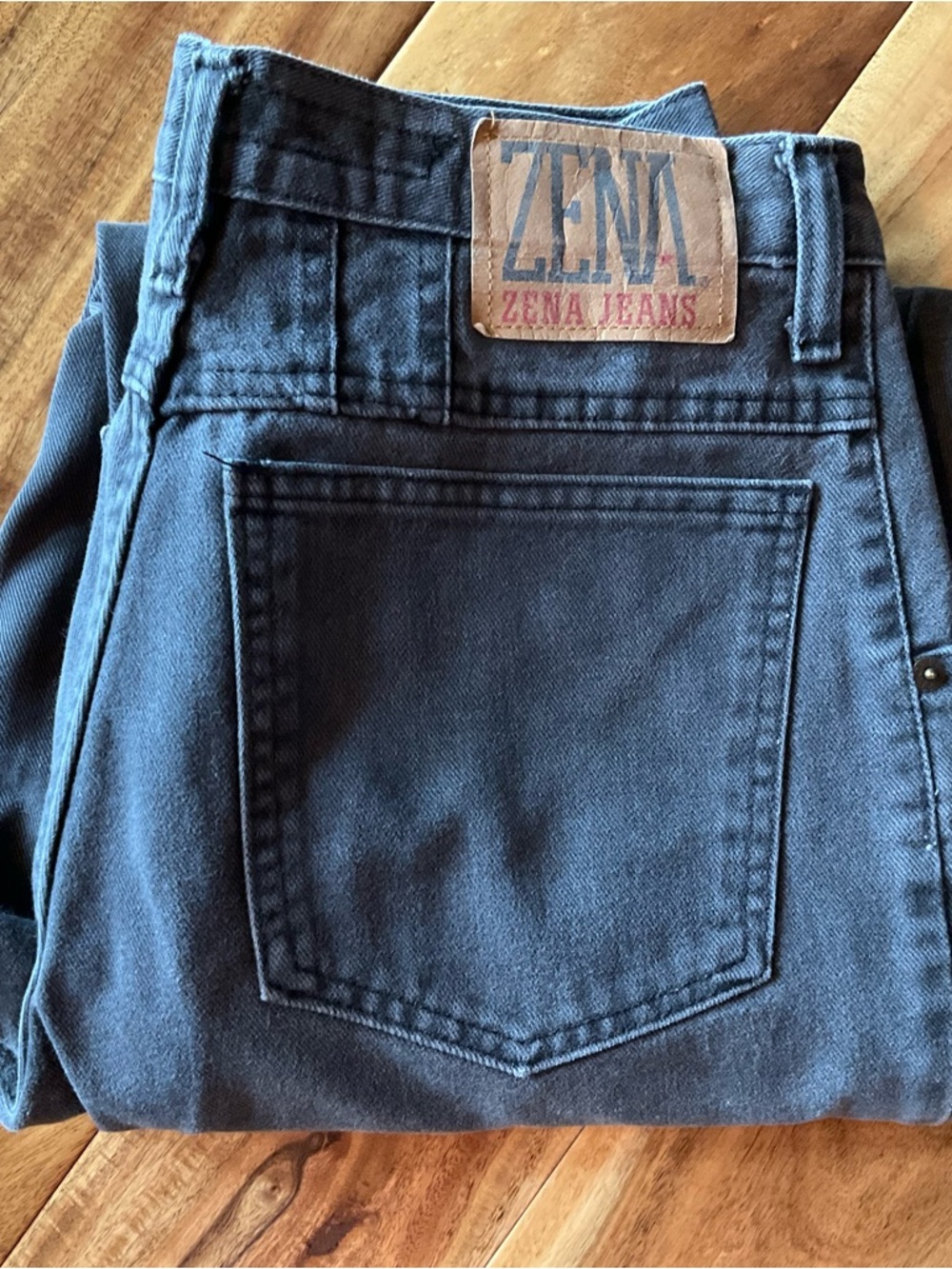 Vintage 90s Zena High Rise Women’s Black Jeans Straight leg